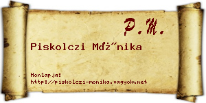 Piskolczi Mónika névjegykártya